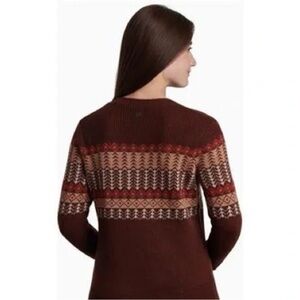 Kuhl Nordik Klassik Kozy Comfort Sweater Merino Wool Blend Women's Sz S Winter